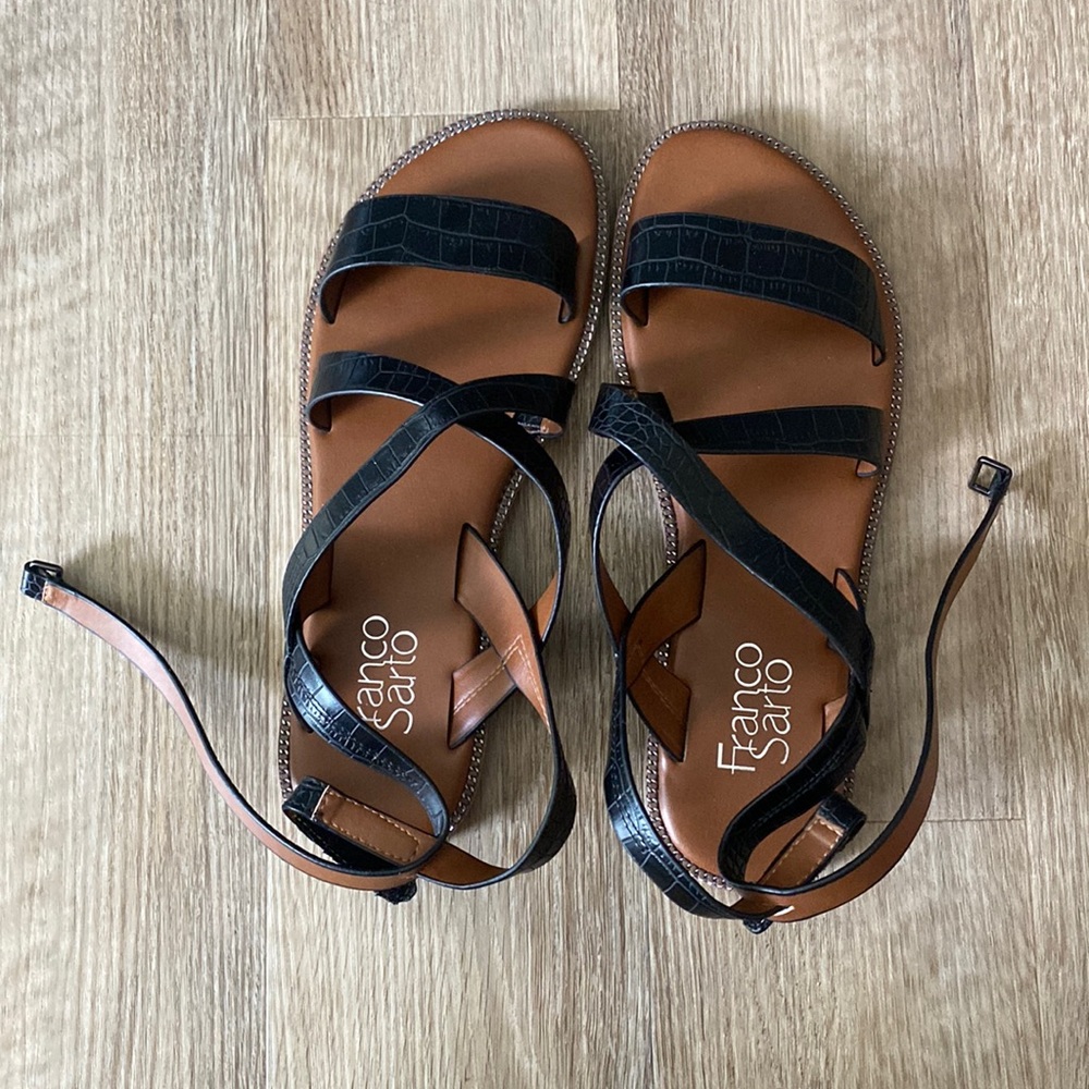 NEW Black Franco Sarto Sandals